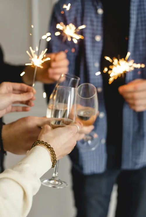 Champagne Og Stjernekaster