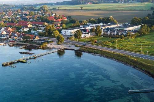 Hotel Faaborg Fjord Drone Fra Havet