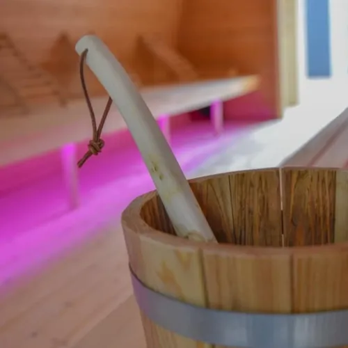 Spand Med Vand I Sauna