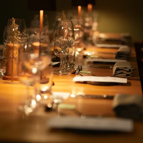 Restaurant Brasseriet Opdækket Med Glas