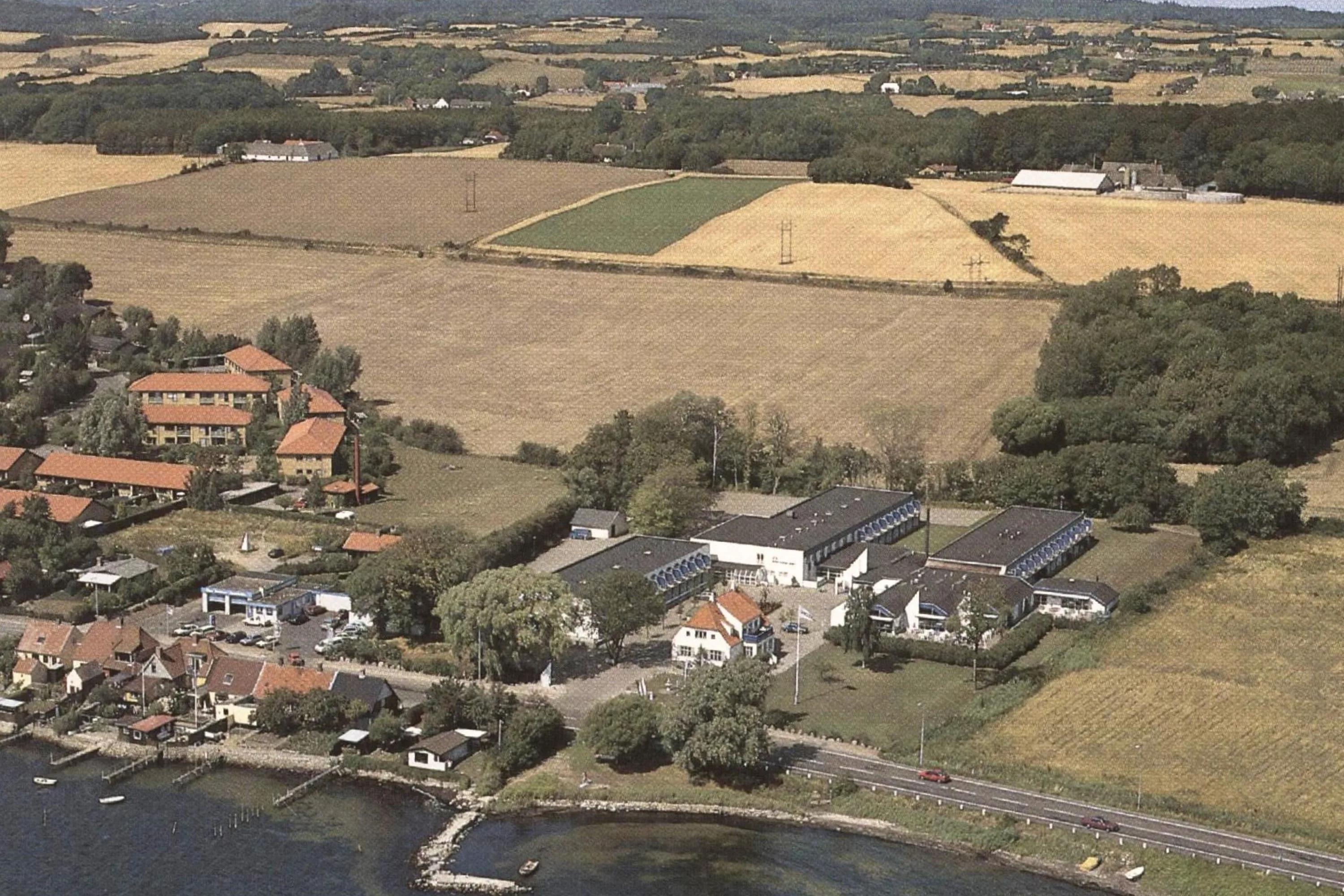 Historisk Billede Drone Hotel Faaborg Fjord
