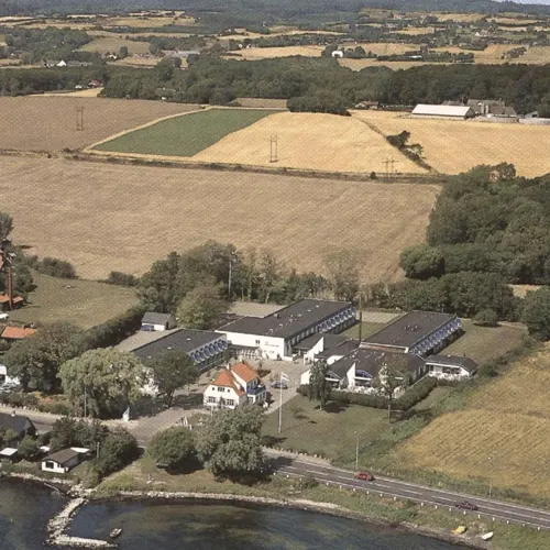 Historisk Billede Drone Hotel Faaborg Fjord