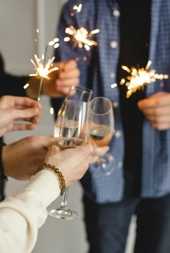 Champagne Og Stjernekaster